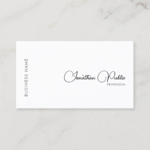 Personalised Company Logo Elegant Typography Business Card