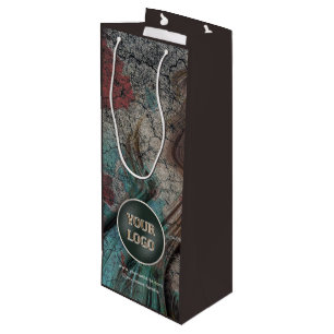 Personalised Company Logo Own Brand Packaging Wine Gift Bag