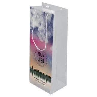 Personalised Company Logo | Promotional Business Wine Gift Bag
