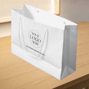 Personalised Company Logo Simple Business Shopping Large Gift Bag