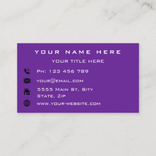 Personalised Company Logo Text Info Business Card