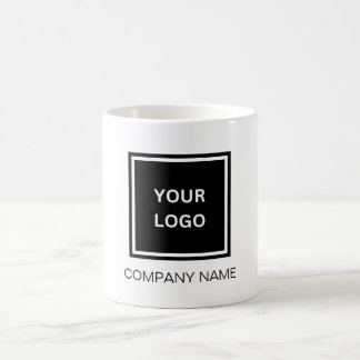 Personalised company name and logo coffee mug
