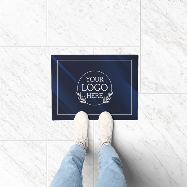 Personalised Company Welcome Mat with  Logo Here (Indoor)