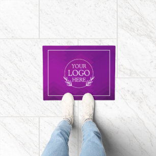 Personalised Company Welcome Mat with Logo Here