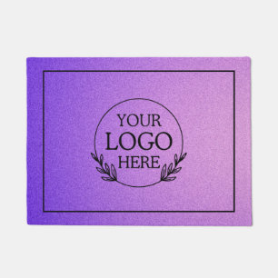 Personalised Company Welcome Mat with Logo Here