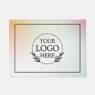 Personalised Company Welcome Mat with Logo Here