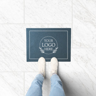 Personalised Company Welcome Mat with  Logo Here