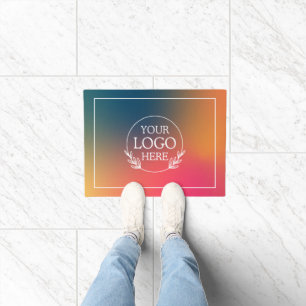 Personalised Company Welcome Mat with Logo Here