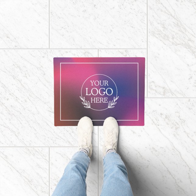 Personalised Company Welcome Mat with  Logo Here (Indoor)