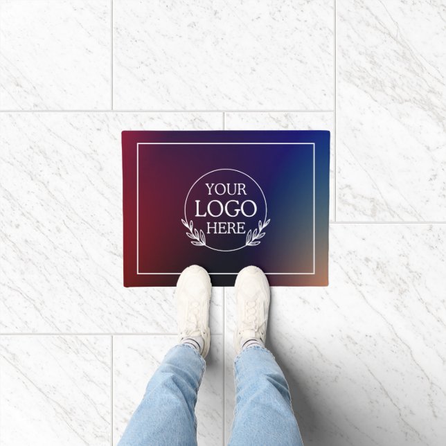 Personalised Company Welcome Mat with  Logo Here (Indoor)
