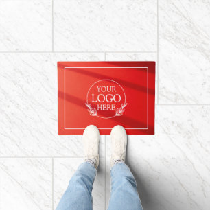Personalised Company Welcome Mat with  Logo Here