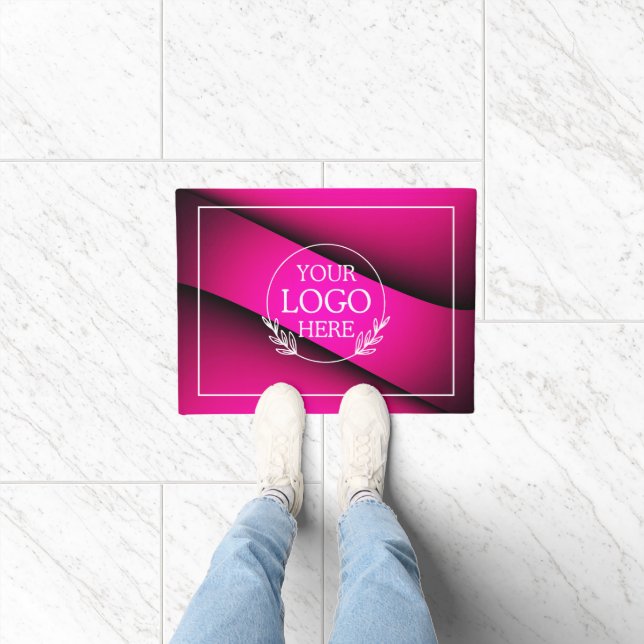 Personalised Company Welcome Mat with  Logo Here (Indoor)