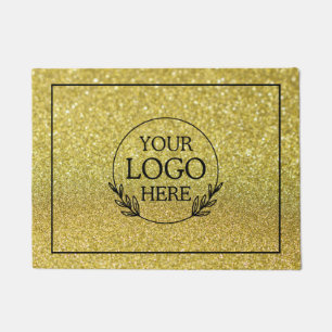 Personalised Company Welcome Mat with  Logo Here