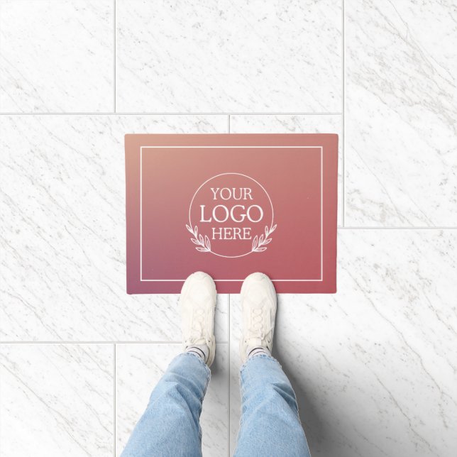 Personalised Company Welcome Mat with  Logo Here (Indoor)