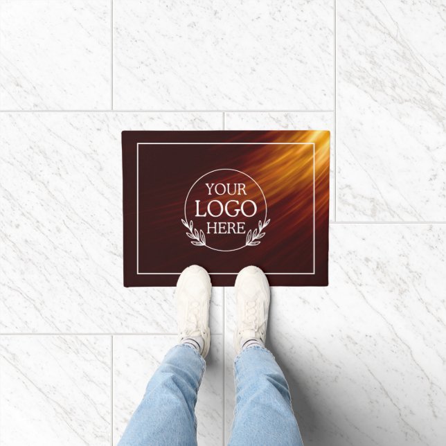 Personalised Company Welcome Mat with  Logo Here (Indoor)