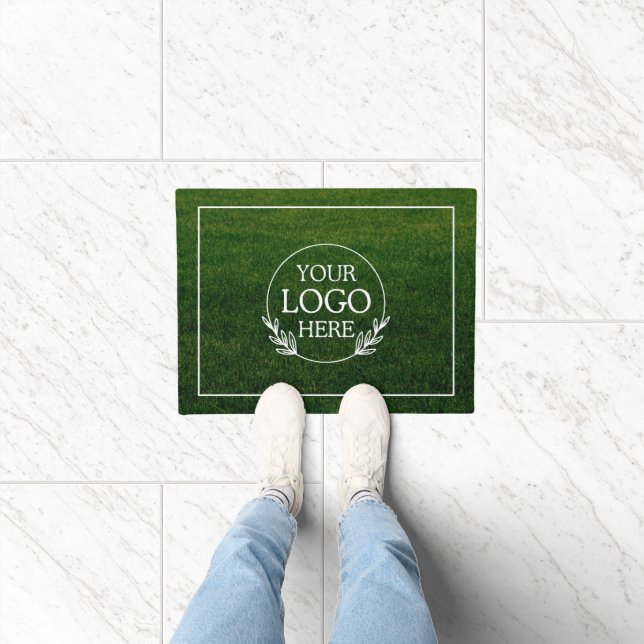 Personalised Company Welcome Mat with  Logo Here (Indoor)