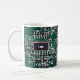 Personalised Computer Technology Motherboard  Coff Coffee Mug