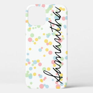 Personalised confetti dot pattern iPhone 6 case