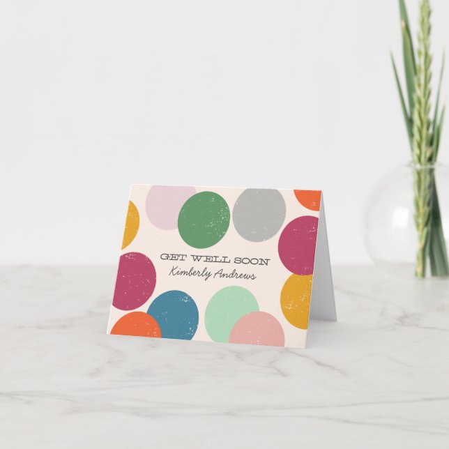 Personalised | Confetti Get Well Soon Card (Front)