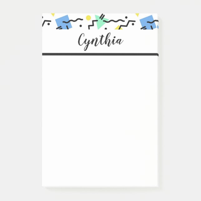 Personalised Confetti Post-it Notes (Front)