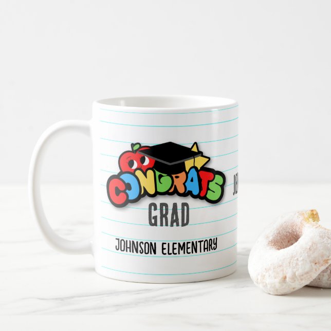 Personalised Congrats Grad Mug (With Donut)