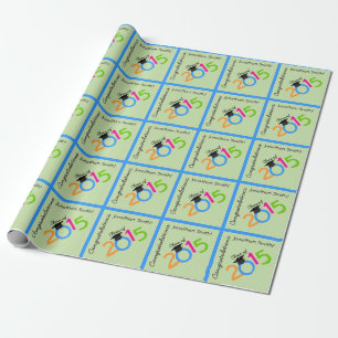 Personalised Congratulations Class of 2015 Wrapping Paper