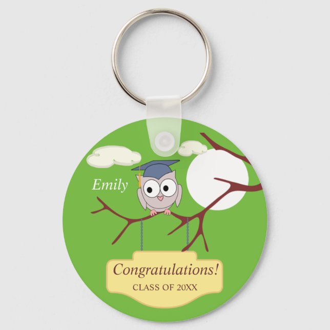 Personalised Congratulations Class of 2021  Key Ring (Back)