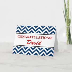 Personalised congratulations greeting card