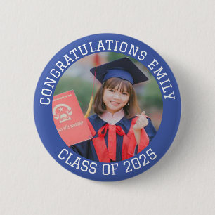 Personalised Congratulations Name Age class of 6 Cm Round Badge