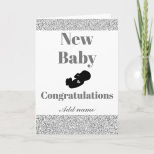Personalised Congratulations new baby card
