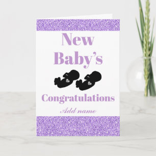 Personalised congratulations new baby’s card