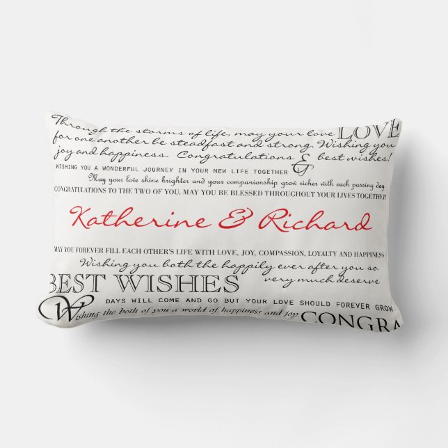 Personalised Congratulations Pillow (Front)