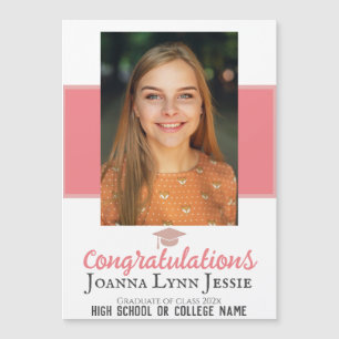 Personalised Congratulations script Graduate Photo