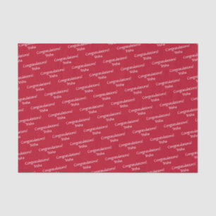 Personalised Congratulations Tissue Paper HAMbyWG