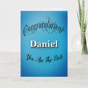 Personalised Congratulations - You Are The Best Card