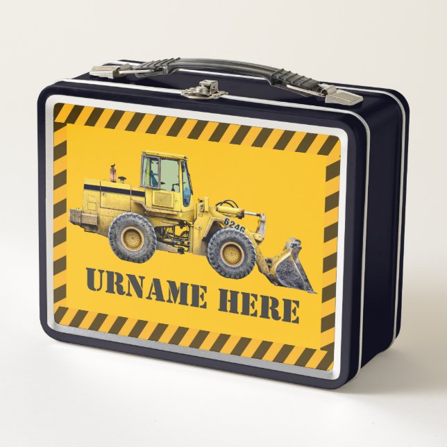 Personalised Construction Department 2.0 Lunchbox (Front)
