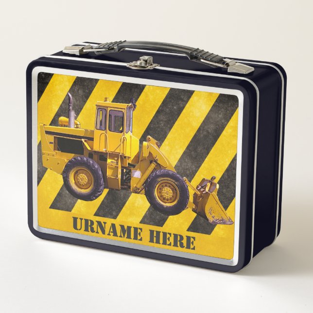 Personalised Construction Department Lunchbox (Front)