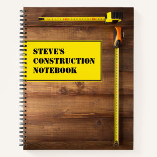 Personalised Construction Notebook