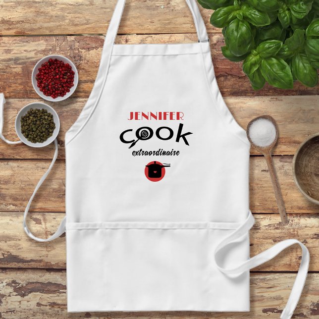 Personalised Cook Extraordinaire Adult Apron (Creator Uploaded)