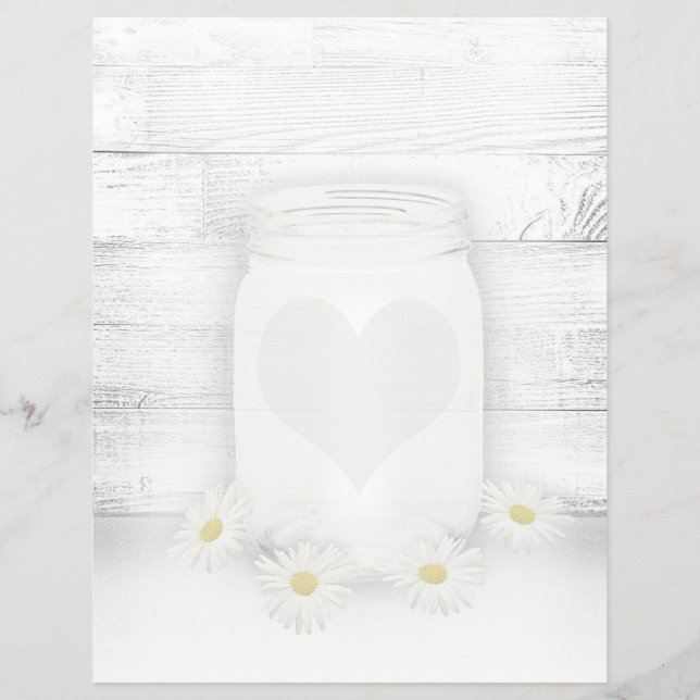 Personalised Cookbook Mason Jar Recipe Insert (Back)