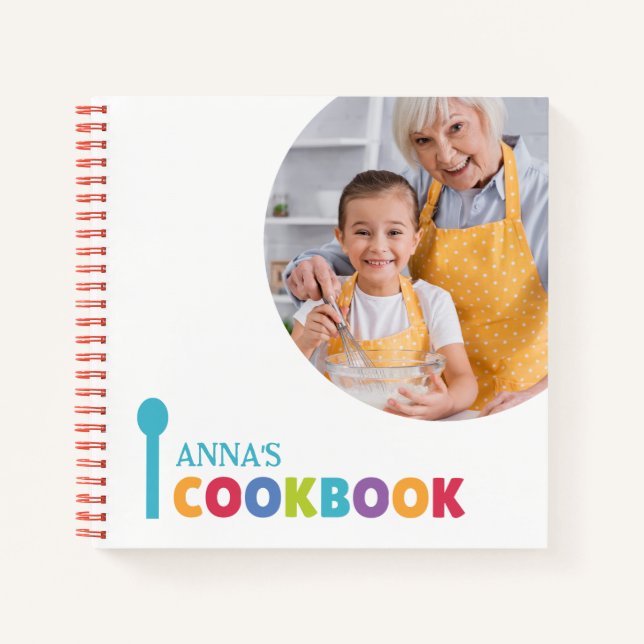 Personalised Cookbook (Your Photo)  Notebook (Front)