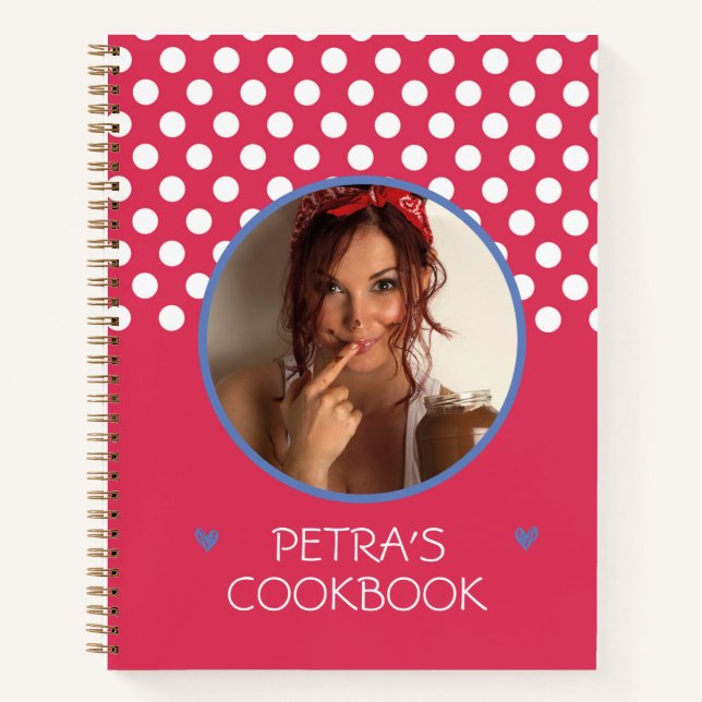 Personalised Cookbook (Your Photo) Recipe Notebook (Front)