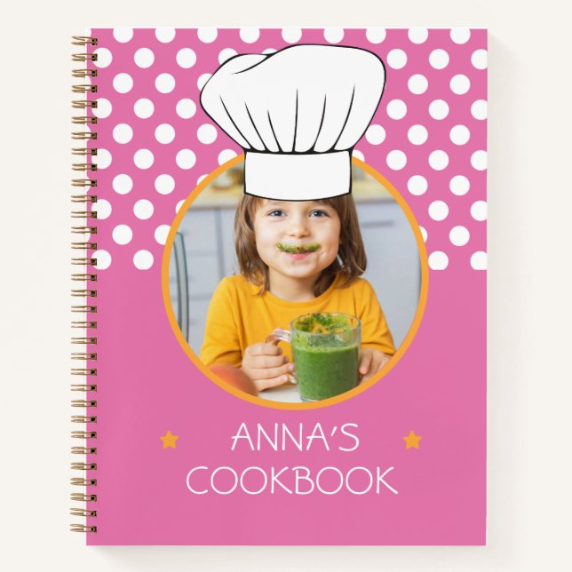 Personalised Cookbook (Your Photo) Recipe Notebook (Front)