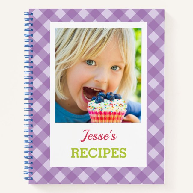 Personalised Cookbook (Your Photo) Recipe Notebook (Front)