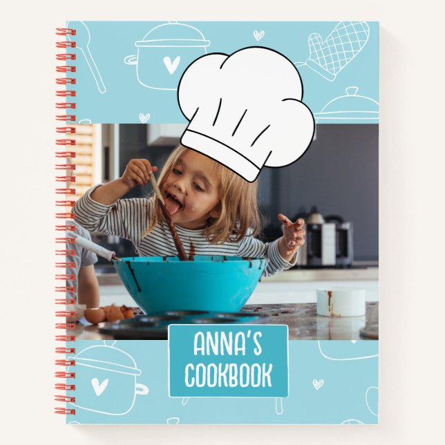 Personalised Cookbook (Your Photo) Recipe Notebook (Front)