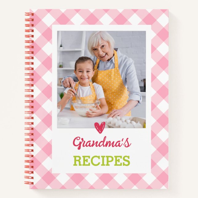 Personalised Cookbook (Your Photo) Recipe Notebook (Front)