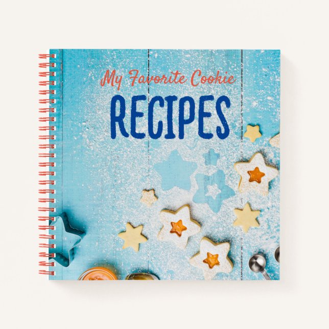 Personalised Cookie Baker Recipe Journal (Front)