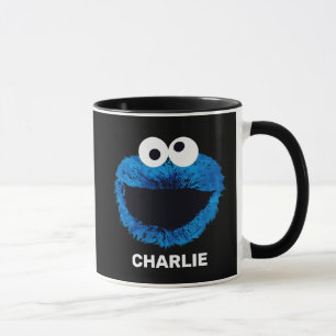 Personalised Cookie Monster   Watercolor Trend Mug