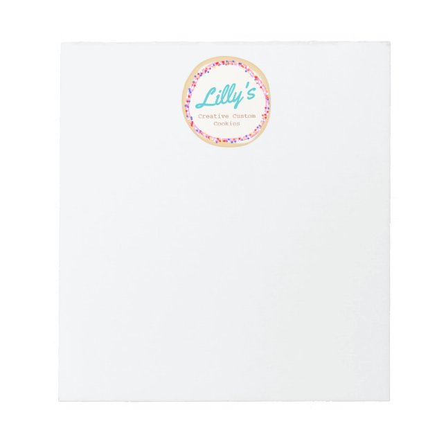  Personalised Cookie or Cupcake Notepad (Front)