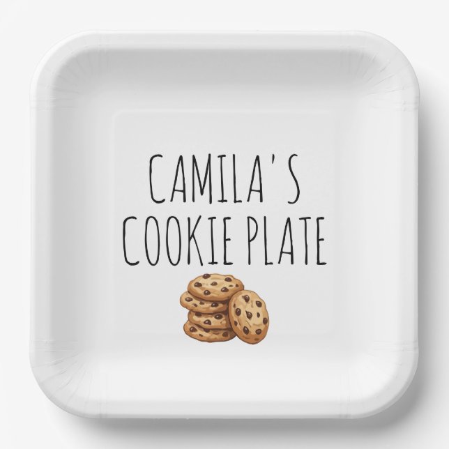 Personalised Cookie Plate (Front)